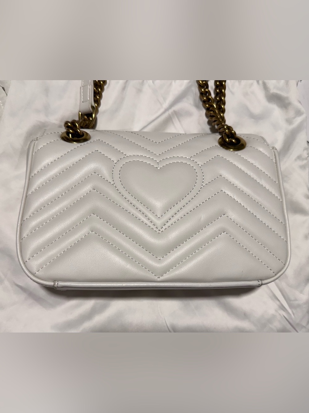 Women’s Luxury Medium White Shoulder Bag - Picture 3 of 13